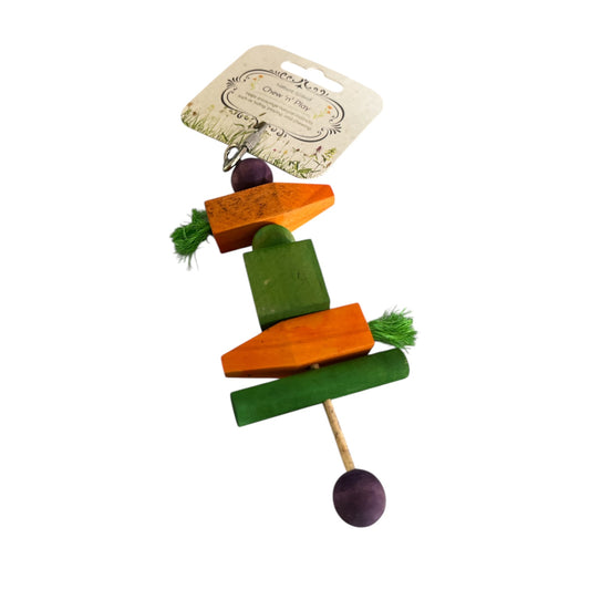 Hanging carrot chew n play