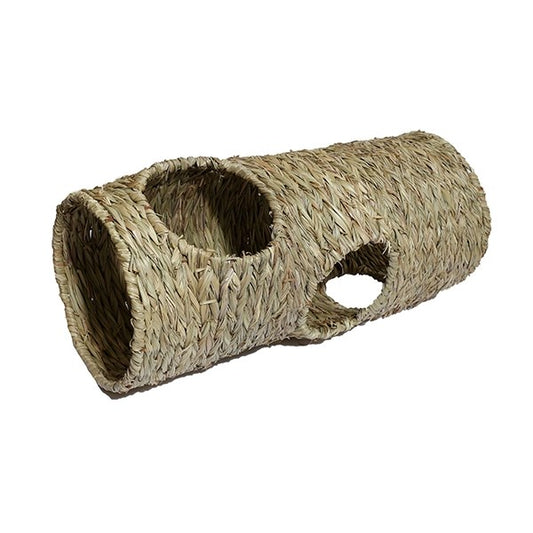 Woven Jumbo Tunnel - Extra Large Natural Hideaway for Bunnies