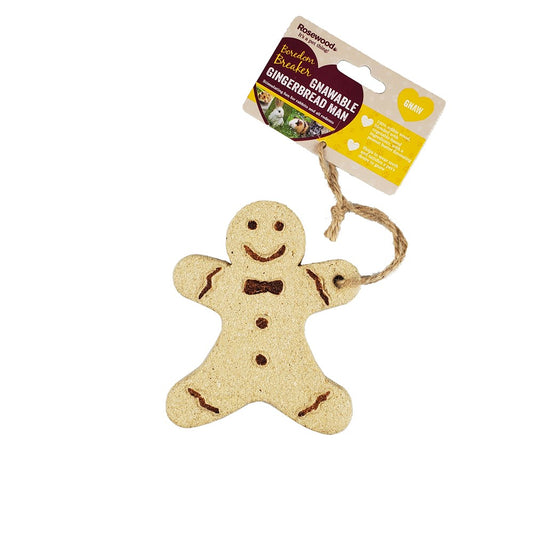 Gingerbread Man with Jute Cord Christmas Bunny Toy