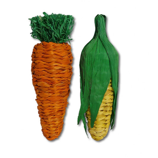 Jumbo Play Vege - Carrot & Corn Natural Bunny Toy