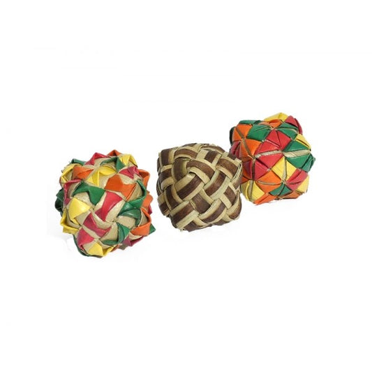 Woven Ball Tumblers Natural Bunny Toys (3 Pack)