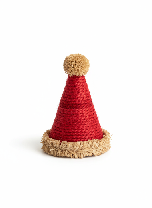 Sisal Santa Hat - Novelty Dress-Up Toy & Den