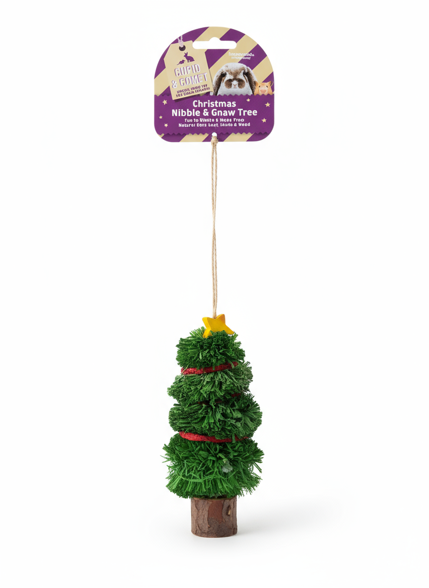 Christmas Nibble & Gnaw Tree - Festive Hanging Toy