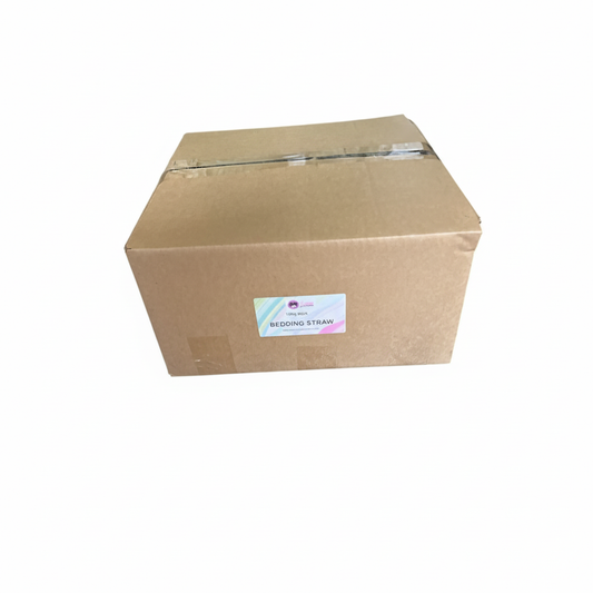 Clean professional bedding straw shipping box