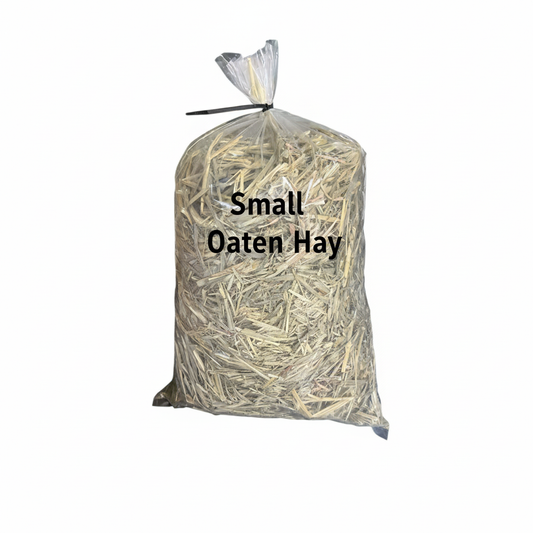 Clean professional small oaten hay bag