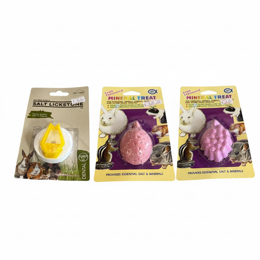 Professional mineral treats collection using original photos