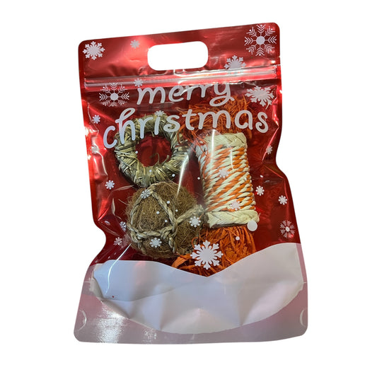 Christmas Bunny Stocking - Natural Toy Gift Set