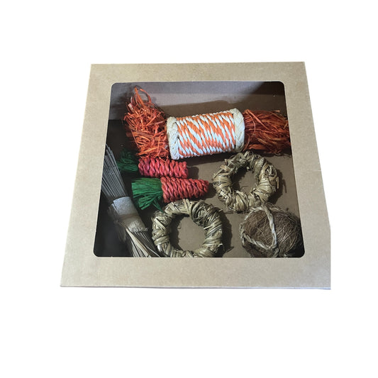 Premium Bunny Enrichment Gift Box - Natural Chew Toys & Play Set