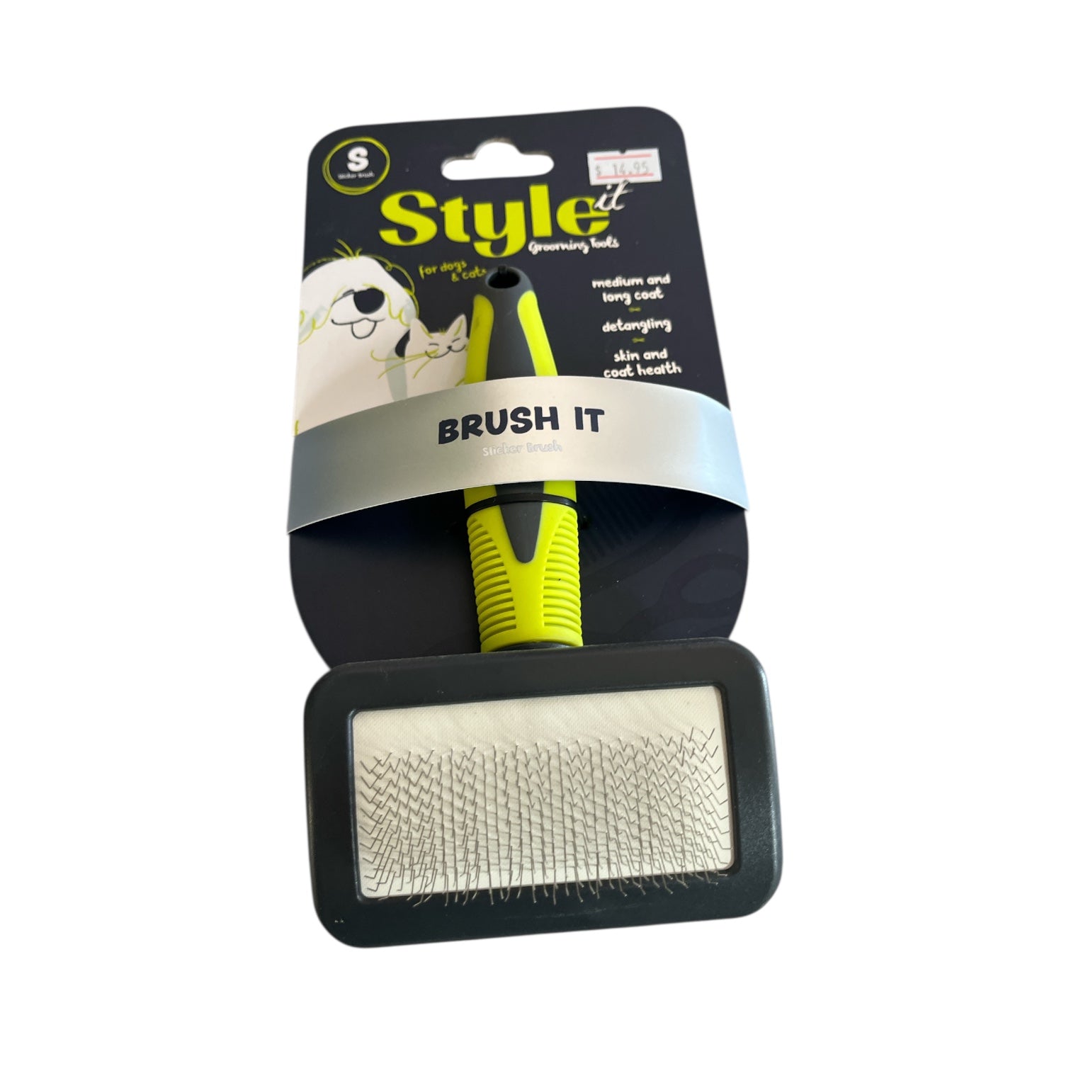 Slicker Brush - Professional Rabbit Grooming Brush for Bunny Fur Care ...