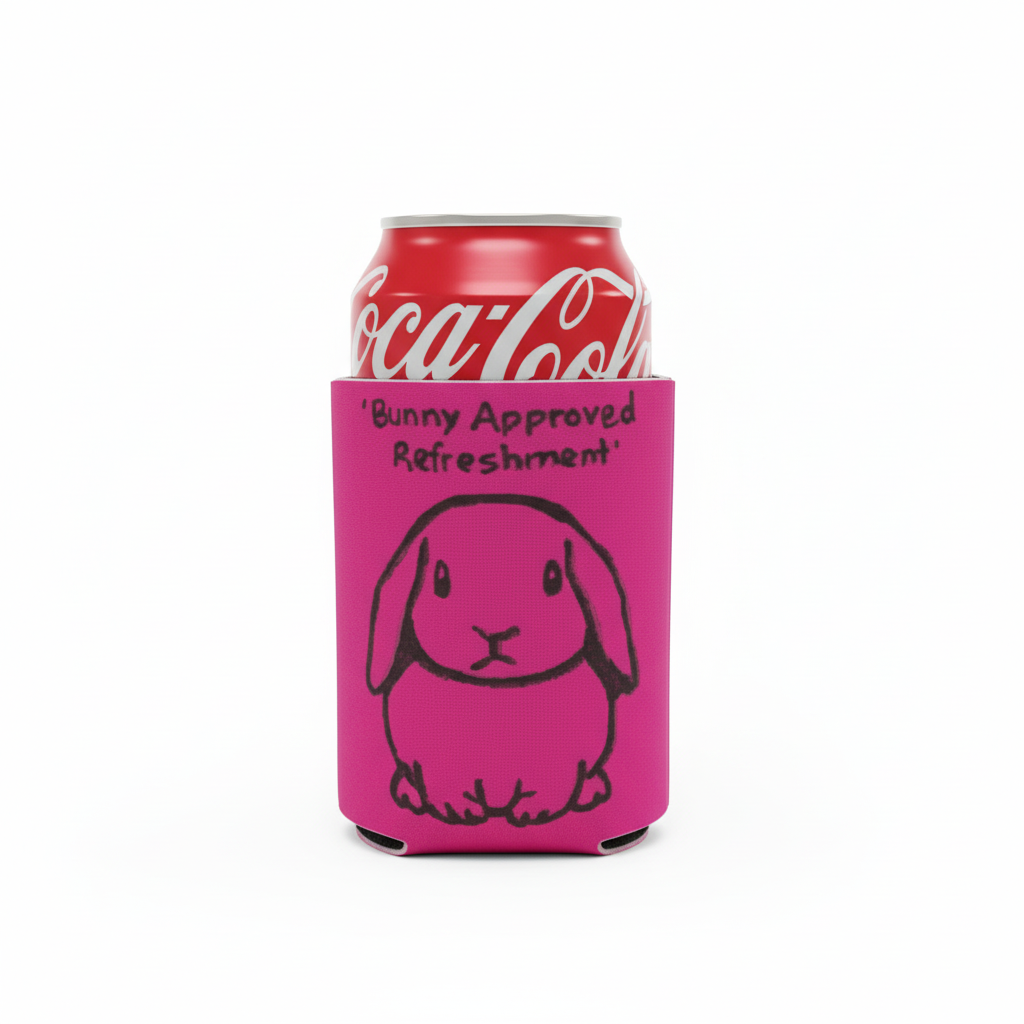 Bunny Approved Refreshment Stubby Holder