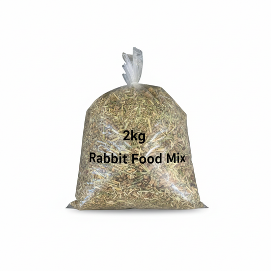 Clean professional 2kg rabbit food mix bag