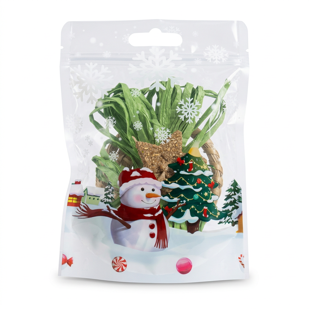 Bunny’s Christmas Wish Toy Gift Pouch – Green or Red